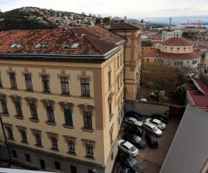14.12.2016., Rijeka - Panorama centra grada. 
Zgrada Zupanijski sud. 
Photo: Goran Kovacic/PIXSELL