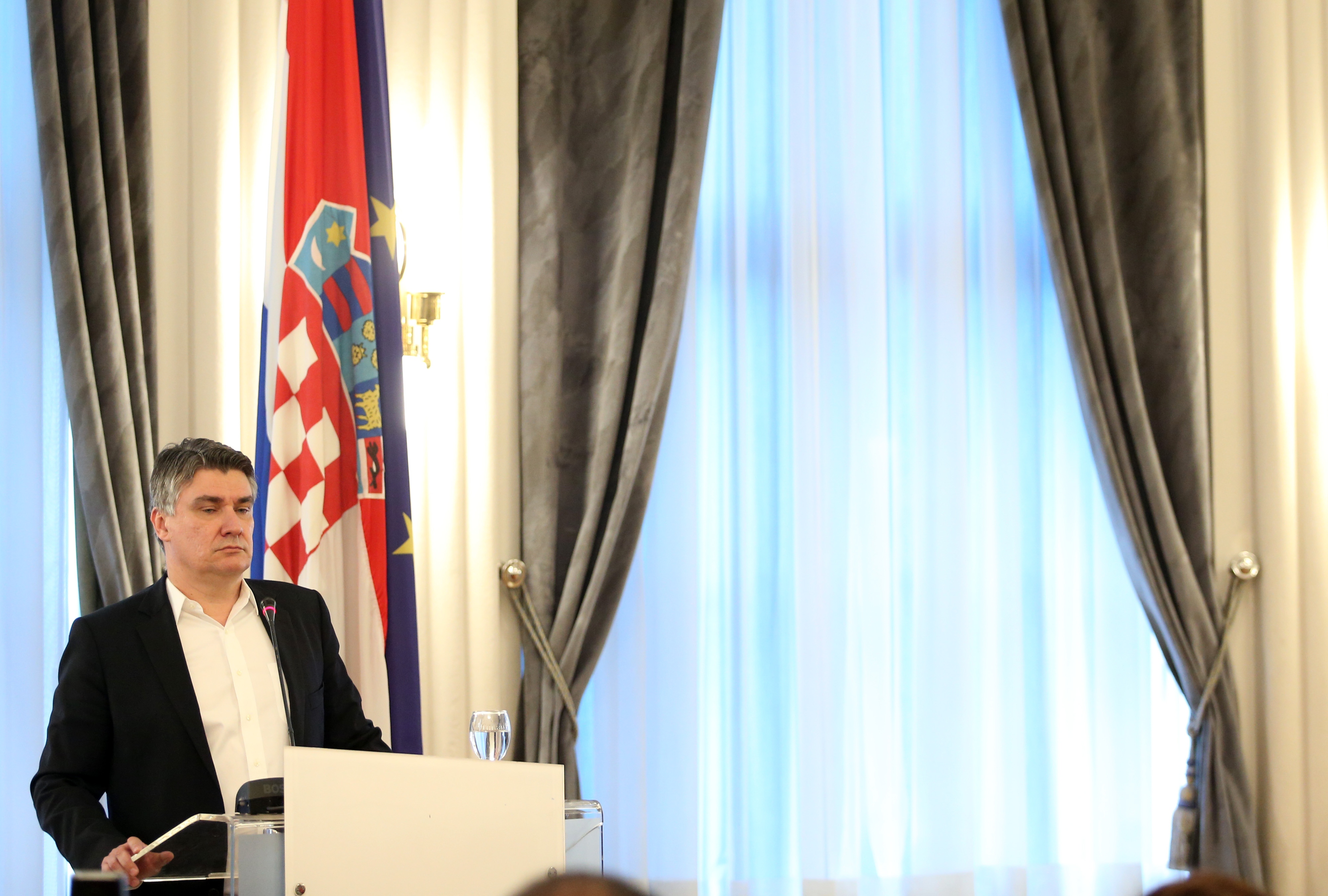 17.06.2019., Zagreb - Zoran Milanovic u Hrvatskom novinarskom drustvu obratio se medijima u povodu svoje kandidature za predsjednika RH. Photo: Luka Stanzl/PIXSELL