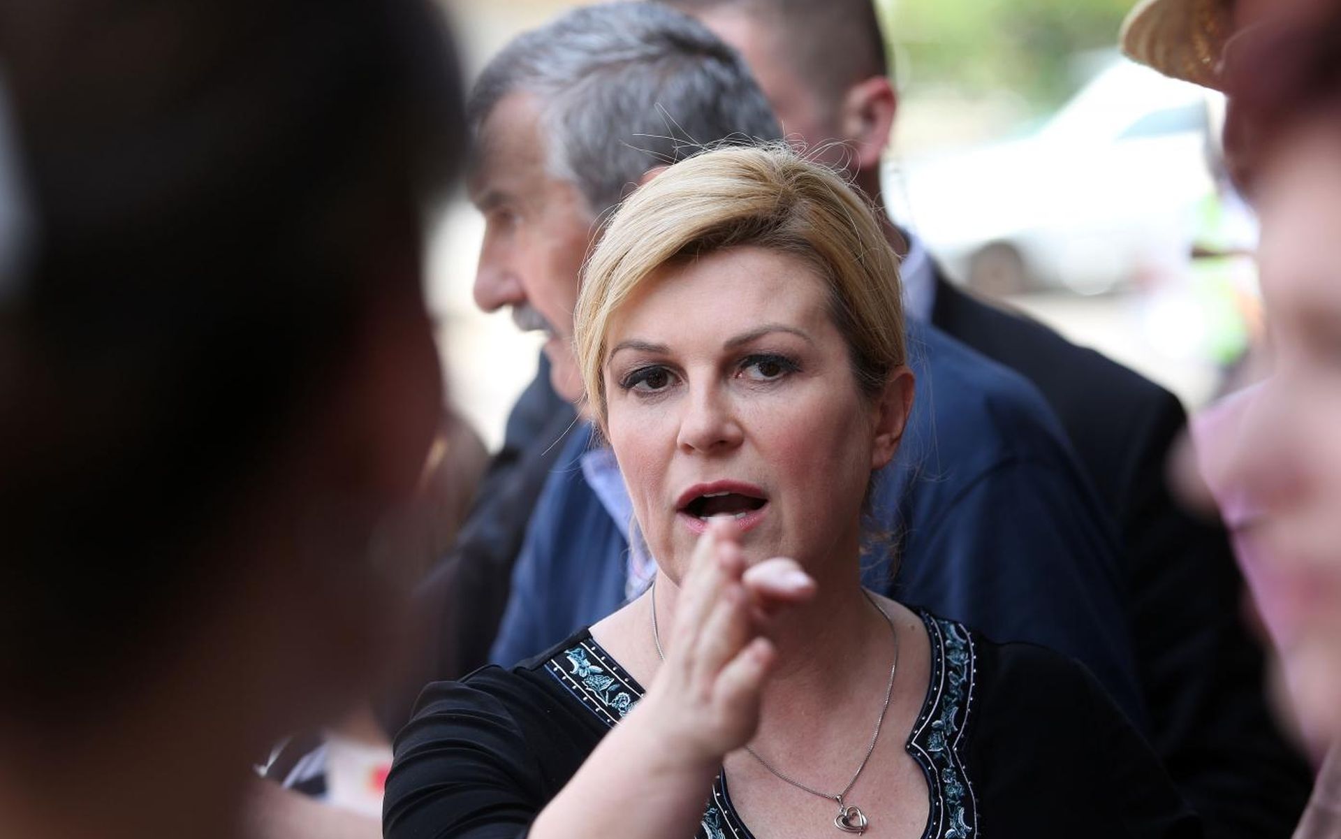 17.07.2019., Vrbnik - Predsjednica Kolinda Grabar Kitarovic posjetila Poljoprivrednu zadrugu Vrbnik.
Goran Kovacic/PIXSELL