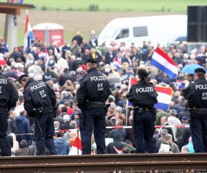 18.05.2019., Bleiburg, Austrija - Sredisnja komemoracija povodom 74. godisnjice Bleiburske tragedije na Loibaskom polju pored Bleiburga. 
Photo: Zeljko Hladika/24sata/PIXSELL