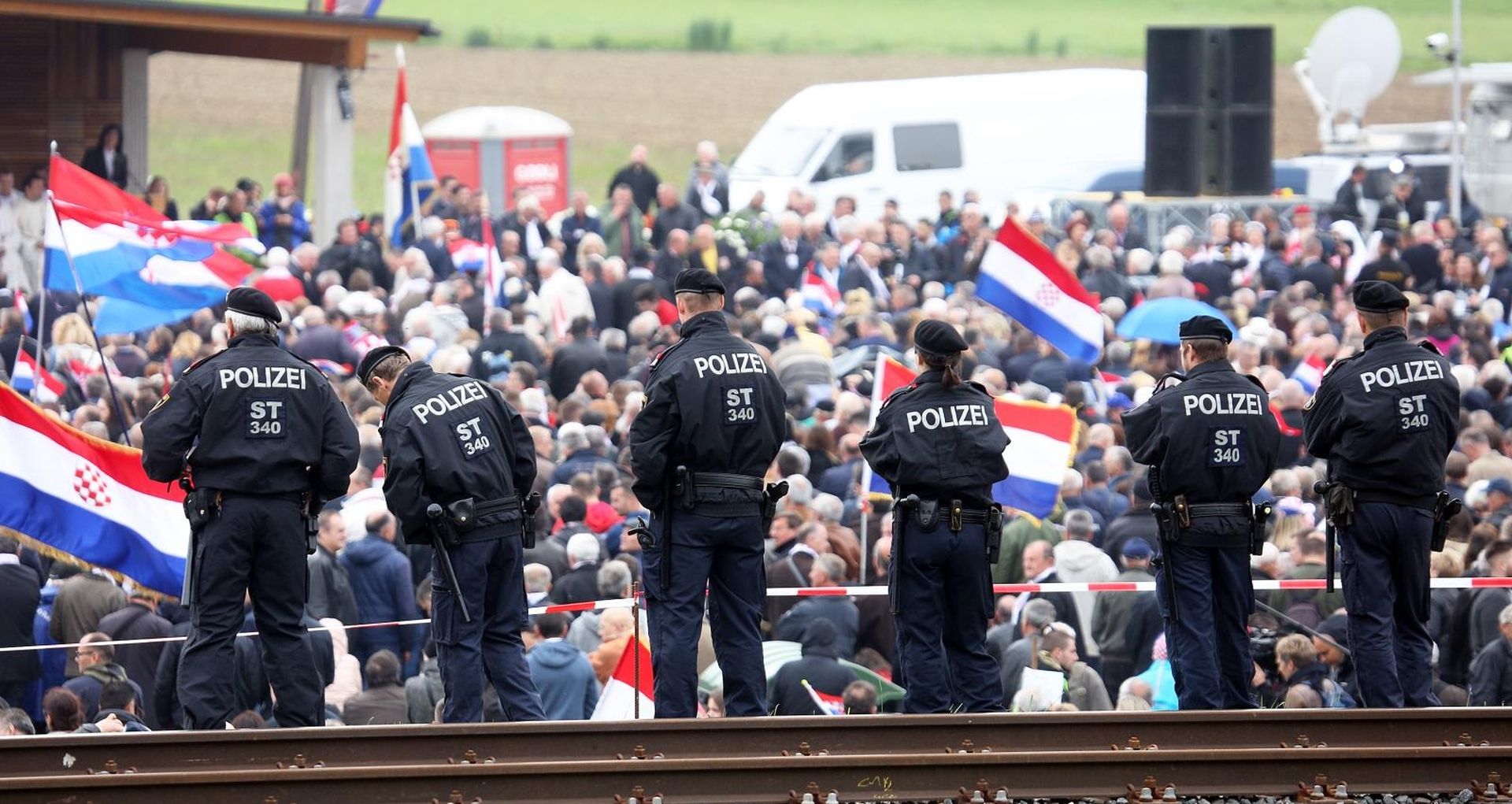 18.05.2019., Bleiburg, Austrija - Sredisnja komemoracija povodom 74. godisnjice Bleiburske tragedije na Loibaskom polju pored Bleiburga. 
Photo: Zeljko Hladika/24sata/PIXSELL