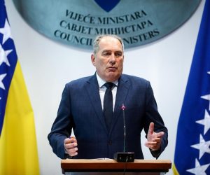 18.07.2019., Sarajevo, Bosna i Hercegovina - 
Ministar sigurnosti Bosne i Hercegovine Dragan Mektic odrzao je konferenciju za medije.
Photo: Armin Durgut/PIXSELL