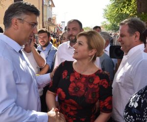 18.08.2019., Barban - U Barbanu održana 44. Trka na prstenac. Predsjednik Vlade Andrej Plenkovic i predsjednica RH Kolinda Grabar-Kitarovic Photo: Dusko Marusic/PIXSELL