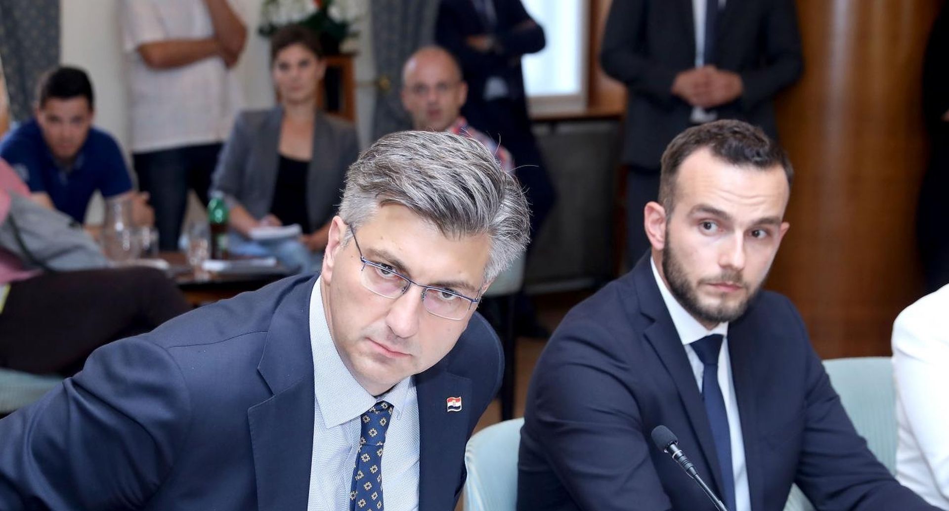 19.07.2019., Zagreb - Saborski Odbor za rad, mirovinski sustav i socijalno partnerstvo raspravlja o povjerenju novom ministru Josipu Aladrovicu.
Photo: Patrik Macek/PIXSELL