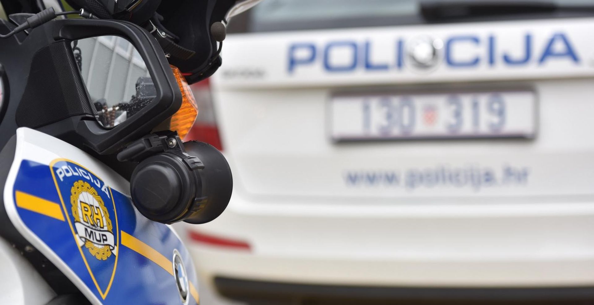 20.03.2017., Sibenik -
Policijske oznake na sluzbenim vozilima.
Photo: Hrvoje Jelavic/PIXSELL
