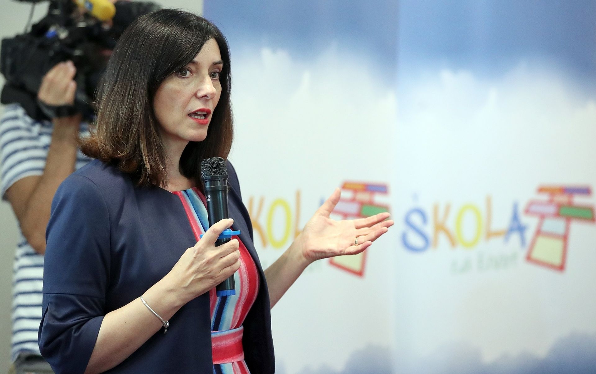 20.08.2019., Zagreb - Ministrica znanosti i obrazovanja Blazenka Divjak na zavrsnim pripremama prije pocetka skolske godine s mentorima za novu kurikularnu reformu koja se od ove godine provodi u svim skolama diljem Hrvatske pod nazivom Skola za zivot. Photo: Goran Stanzl/PIXSELL