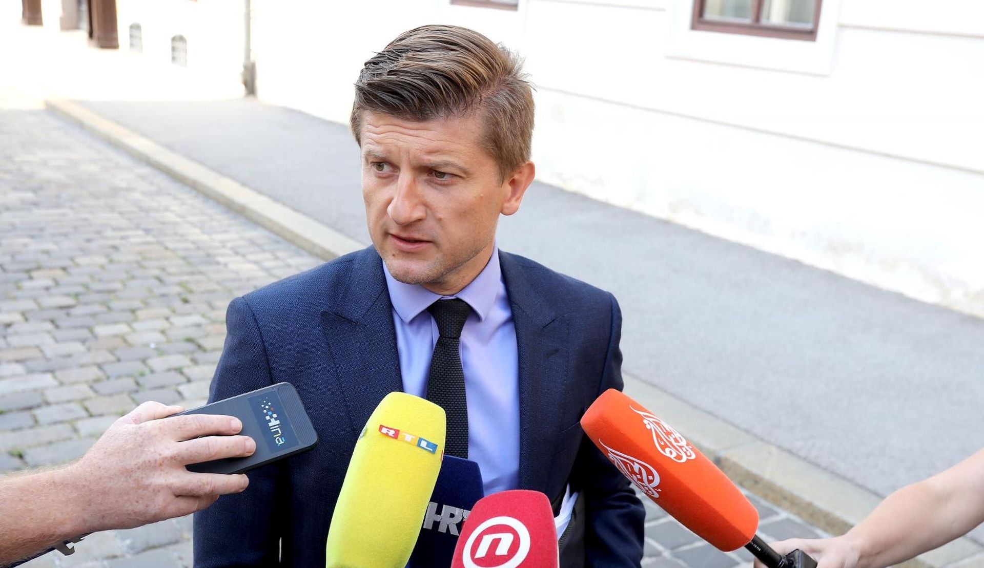 21.08.2019., Zagreb - Nakon ljetne stanke u Banskim dvorima odrzana je sjednica uzeg kabineta Vlade RH. Zdravko Maric, potpredsjednik Vlade i ministar financija  Photo: Patrik Macek/PIXSELL