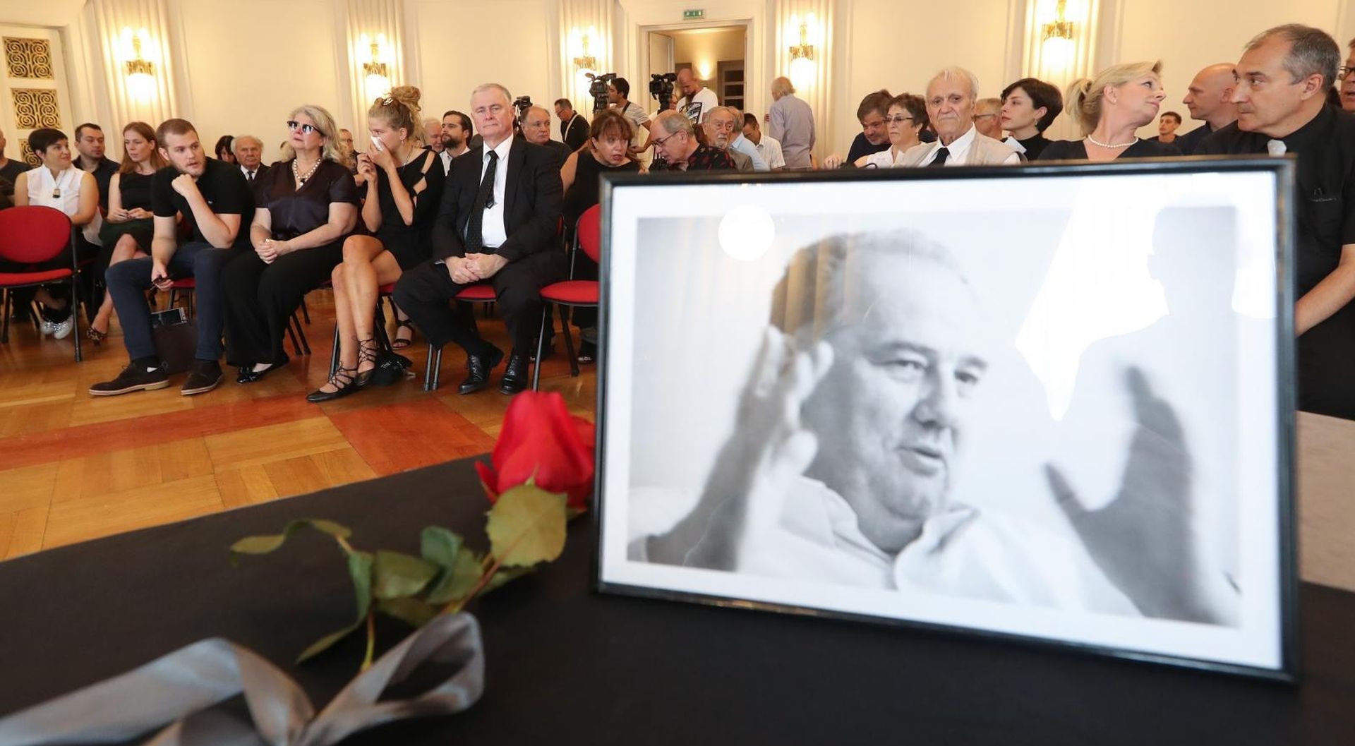 21.08.2019., Zagreb - U Hrvatskom novinarskom drustvu odrzana je komemoracija za preminulog urednika i novinara Denisa Kuljisa.  Photo: Robert Anic/PIXSELL