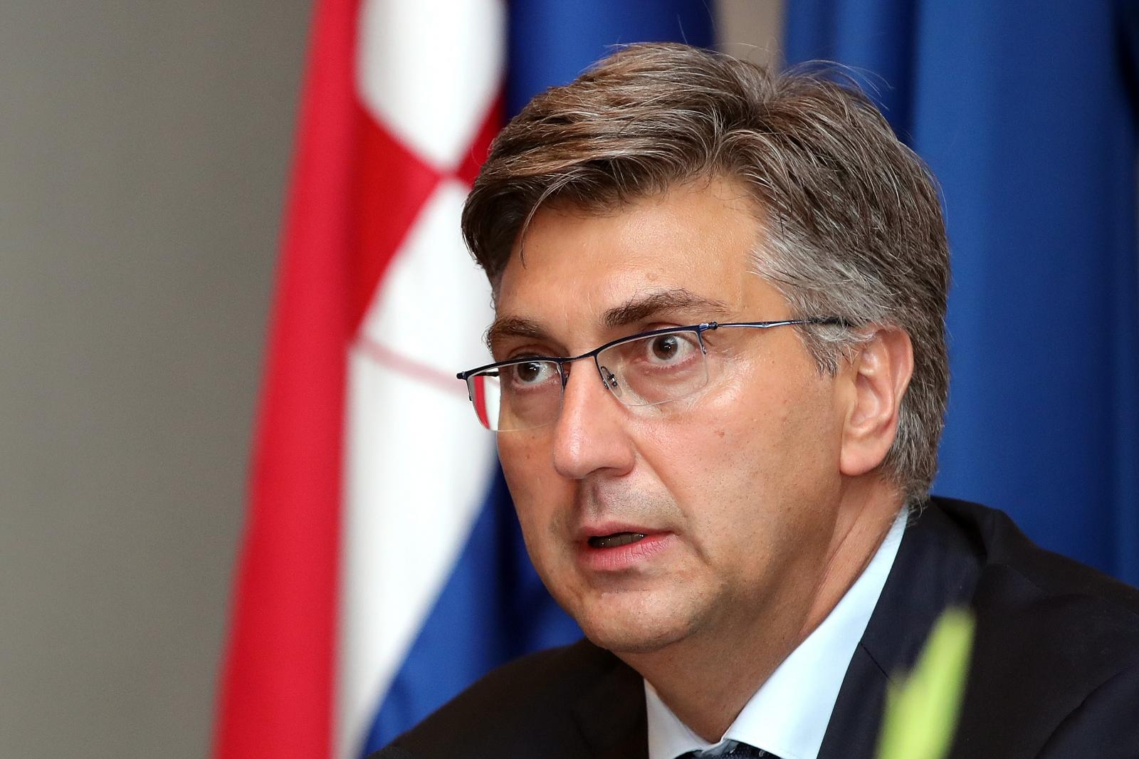 22.08.2019., Zagreb - Godisnja konferencija veleposlanika, generalnih konzula i vojnih izaslanika Republike Hrvatske odrzana je u Hotelu Sheraton. Predsjednik Vlade Andrej Plenkovic. 
Photo: Goran Stanzl/PIXSELL