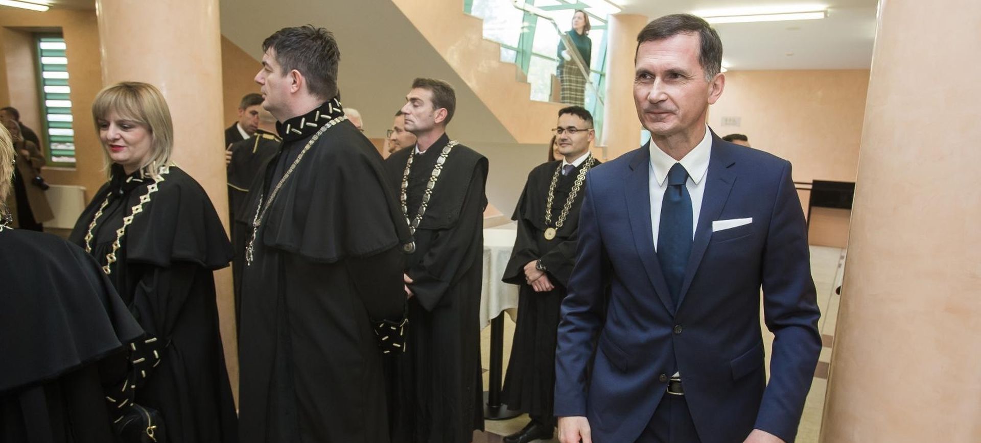 Osijek: Obilježavanje 20. obljetnice Medicinskog fakulteta Sveučilišta J.J. Strossmayer 23.11.2018., Osijek - U Vikarijatu Djakovacko-osjecke nadbiskupije obiljezena je 20. obljetnica Medicinskog fakulteta Sveucilista J.J. Strossmayer u Osijeku. Dragan Primorac Photo: Davor Javorovic/PIXSELL