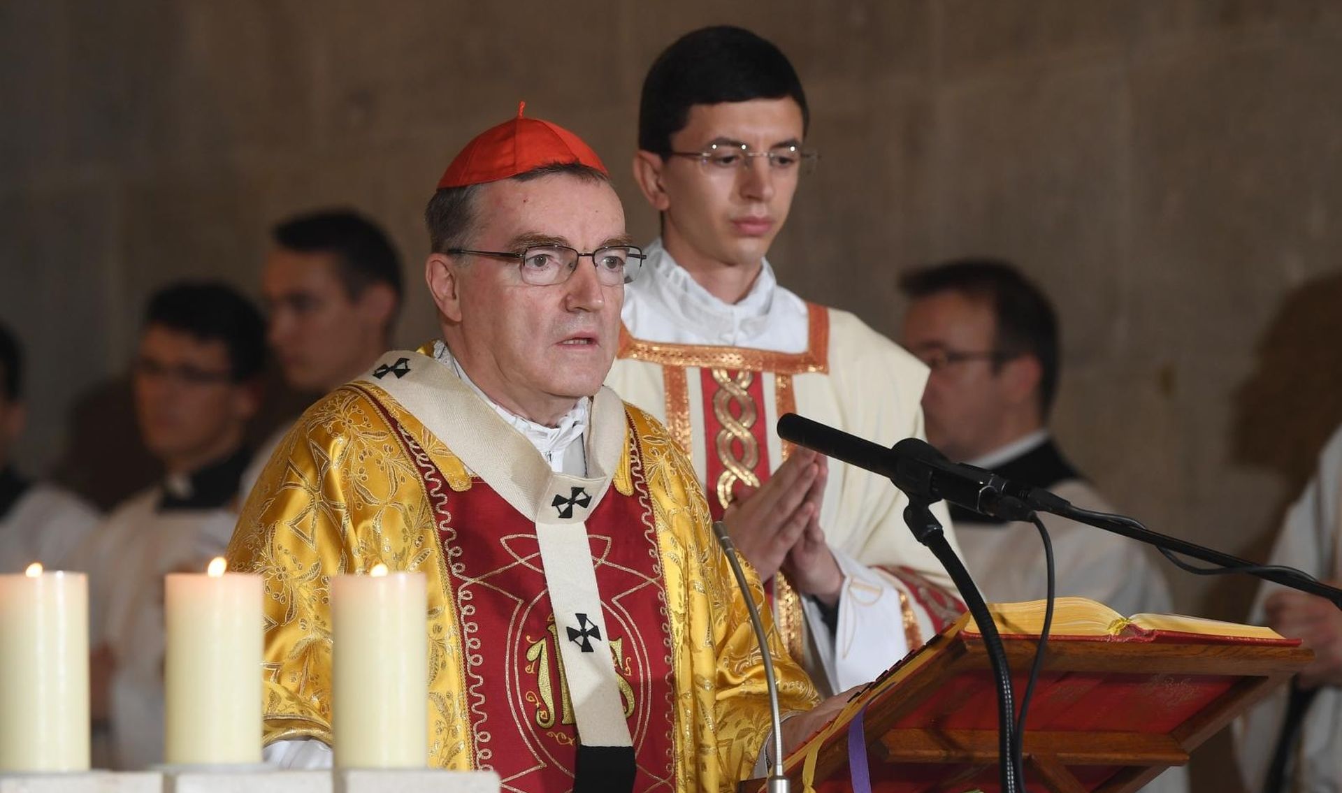 25.06.2019., Zagreb - U crkvi svetog Marka odrzana je sveta misa za Domovinu povodom Dana drzavnosti. Misu je predvodio nadbiskup zagrebacki kardinal Josip Bozanic. Photo: Marko Lukunic/PIXSELL