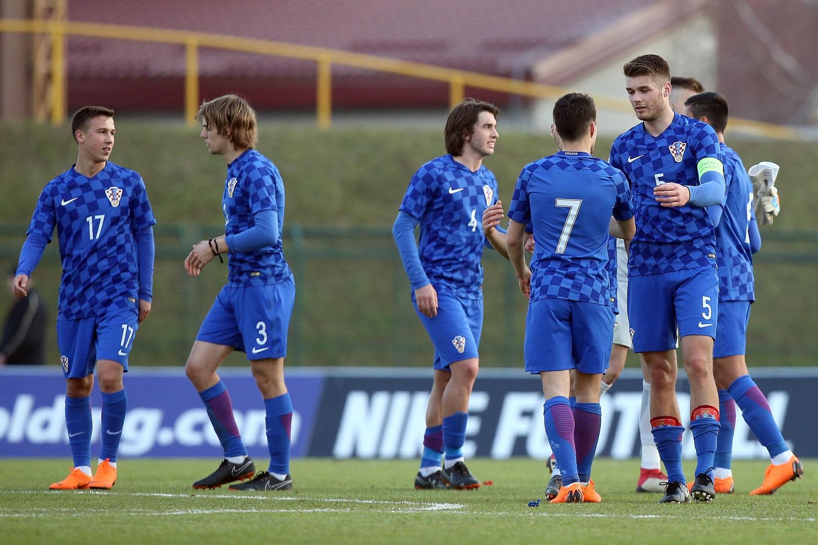 27.03.2018., stadion Radnik, Velika Gorica - Kvalifikacijska utakmica za Euro U21 koji ce se odrzati u Italiji 2019. godine, skupina 1, 7. kolo, Hrvatska - Moldavija. Andrija Balic, Josip Brekalo,  Duje Caleta-Car Photo: Goran Stanzl/PIXSELL