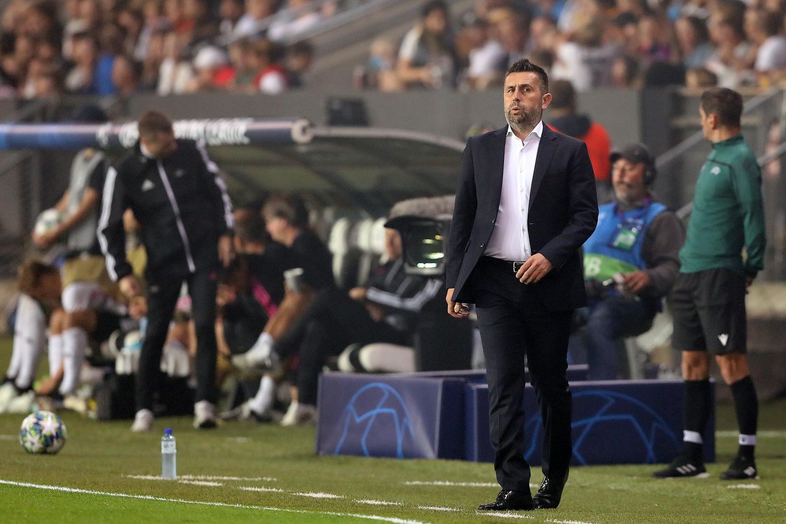 27.08.2019., stadion Lerkendal, Trondheim, Norveska - Uzvratna utakmica doigravanja UEFA Lige prvaka, Rosenborg BK - GNK Dinamo. Trener Dinama Nenad Bjelica. 
Photo: Jurica Galoic/PIXSELL