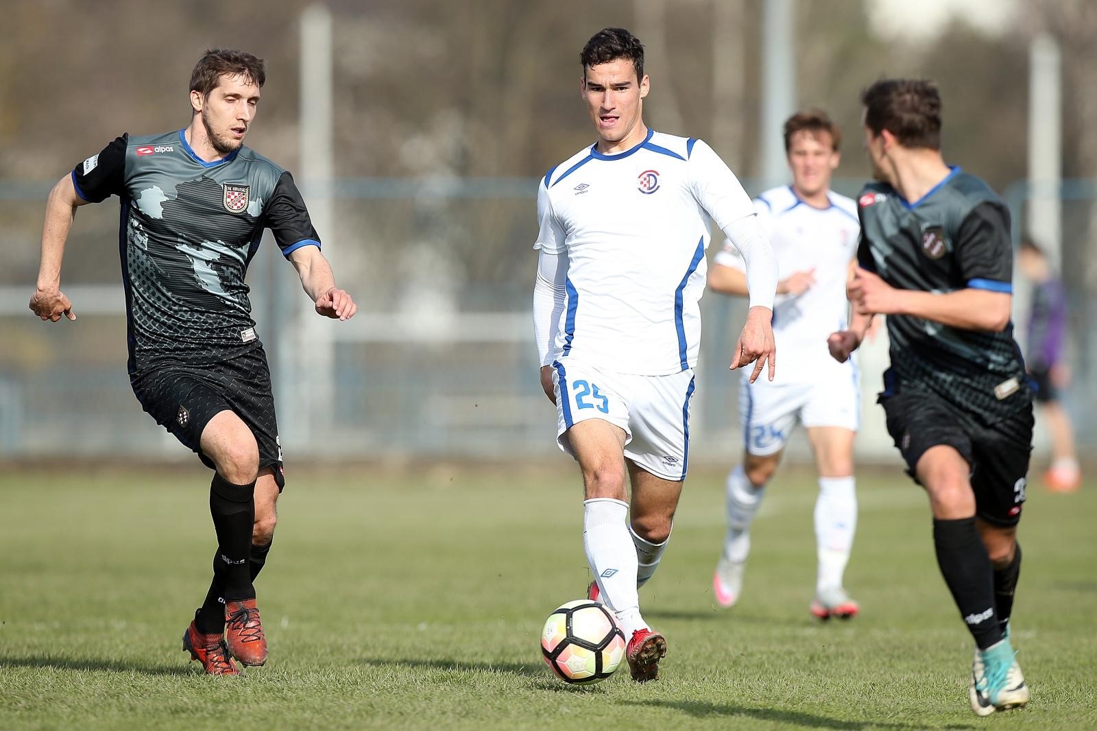 28.03.2018., SNC Stjepan Spajic, Zagreb - Utakmica 2. HNL: Hrvatski dragovoljac - Dugopolje. Ivan Prtajin
Photo: Goran Stanzl/PIXSELL