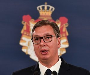 30.07.2019., Beograd, Srbija - Predsjednik Srbije Aleksandar Vucic priopcio je danas da ce japanska "Toyo" korporacija investirati 390 miliijuna eura u tvornicu u Srbiji, a da se za Srbiju odlucila nakon tri godine pregovaranja i istrazivanja trzista. Photo: Srdjan Ilic/PIXSELL