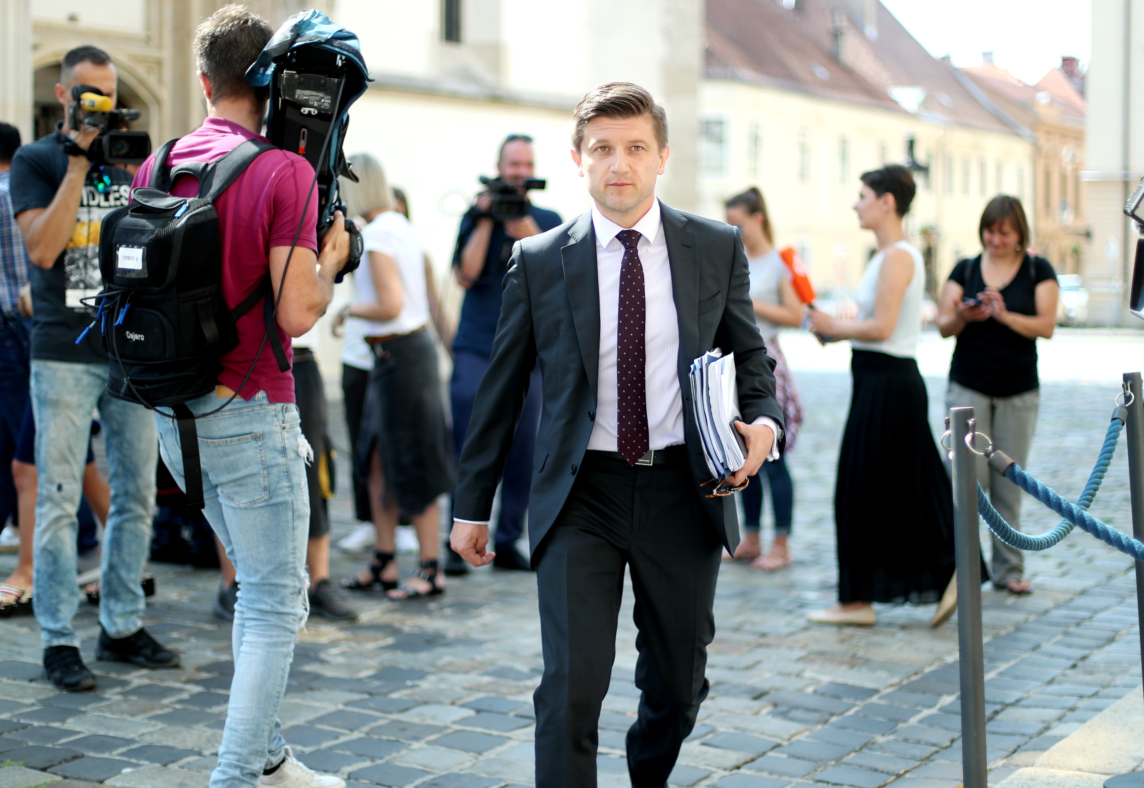 31.07.2019., Zagreb - Trg svetog Marka. Dolazak ministara na sjednicu uzeg kabineta Vlade RH. Zdravko Maric. Photo: Sanjin Strukic/PIXSELL