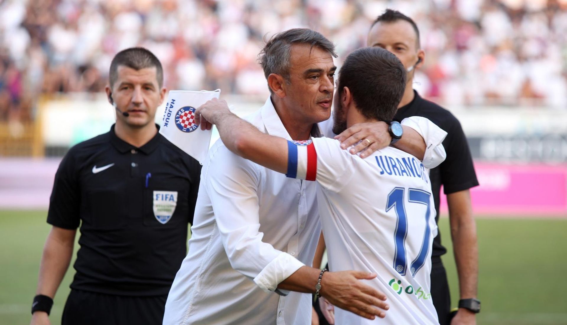 31.08.2019., stadion Poljud, Split - Hrvatski Telekom Prva liga, 7. kolo, HNK Hajduk - GNK Dinamo. Damir Buric Photo: Miranda Cikotic/PIXSELL
