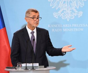 epa07799340 Czech Prime Minister Andrei Babis (L) and Polish Prime Minister Mateusz Morawiecki (R) hold a joint press conference after their meeting in Warsaw, Poland, 28 August 2019. Andrei Babis started a visit to Poland during which inter-governmental consultations will be held. Babis and his delegation were welcomed in Warsaw by Polish PM Mateusz Morawiecki.  EPA/RADEK PIETRUSZKA POLAND OUT