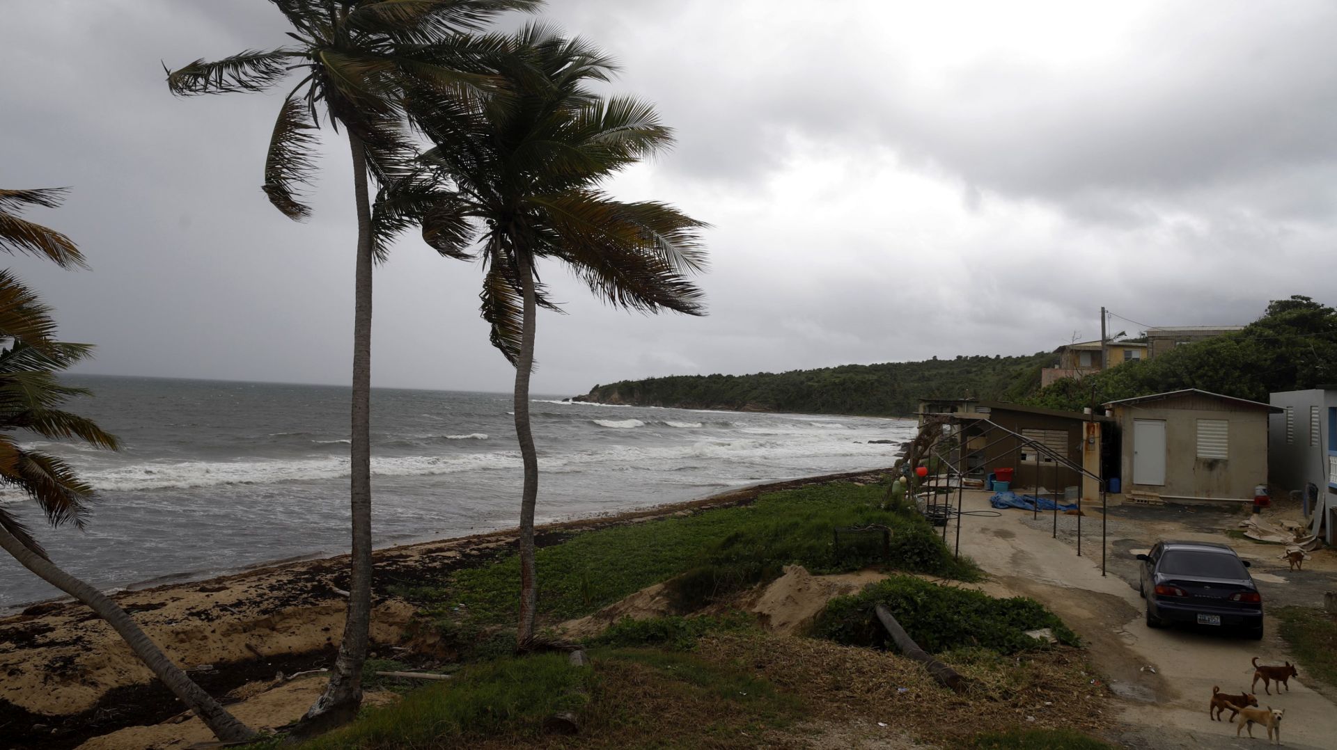 epa07800288 View of the beach in El Negro, Yabucoa municipality, Puerto Rico, 28 August 2019. Puerto Rico's Government send a message of security to the population about the arrival of Hurricane Dorian.  EPA/THAIS LLORCA