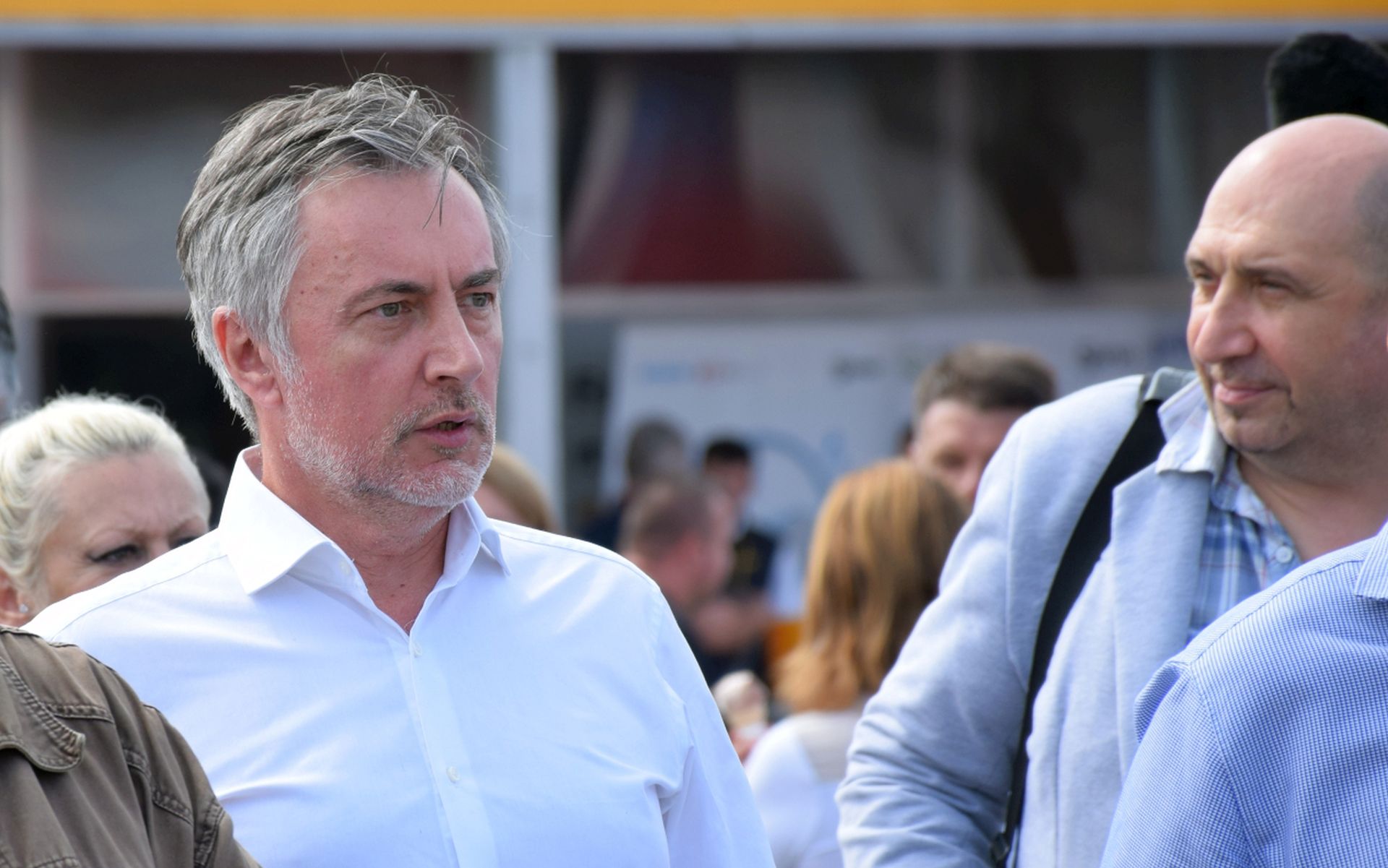 Bjelovar, 7.9.2019 - Predsjednièki kandidat Miroslav koro posjetio je 27. jesenski meðunarodni bjelovarski sajam u Gudovcu i odrao konferenciju za novinare. 
foto HINA/ Igor KOKORU/ ua