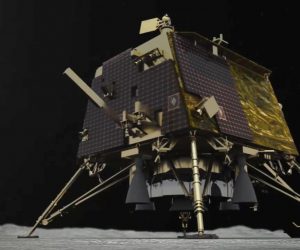 epa07827815 An undated handout photo made available by the Indian Space Research Organisation (ISRO) shows an artist's illustration of the Vikram moon lander, issued 08 September 2019. According to media reports, India has located its Vikram lunar lander on the moon surface after contact was lost shortly before its scheduled arrival. The spacecraft was expected to touchdown on the lunar South Pole region a day earlier.  EPA/ISRO HANDOUT  HANDOUT EDITORIAL USE ONLY/NO SALES