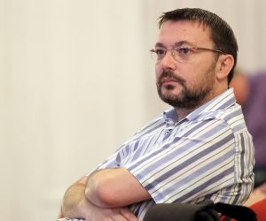 Zagreb, 16.09.2019 - Okrugli stol povodom Meðunarodnog dana demokracije pod nazivom "U susret izborima - kako birati Predsjednicu i kakve joj ovlasti povjeriti?" u organizaciji Gonga. Na slici Arsen Bauk.
foto HINA/ Damir SENÈAR/ ds