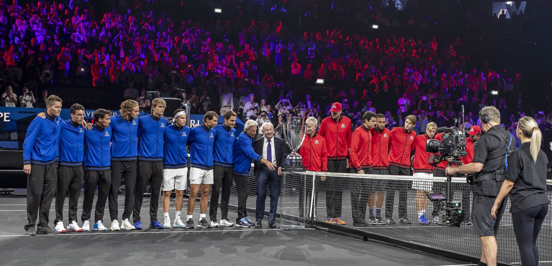 eneva, 20.9.2019 - Natjecatelji ATP Laver Cupa, teniskog turnira izmeðu ekipa Europe i Svijeta.
foto HINA/ Cesare GRASSELLI/ ua