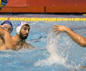 Split, 21.09.2019 -  Vaterpolo kvalifikaciska utamcica za ligu prvaka Jadran Split - Strasbourg. Na slici Marin Delić.                                                                       foto HINA/ Mario STRMOTIĆ/ ms