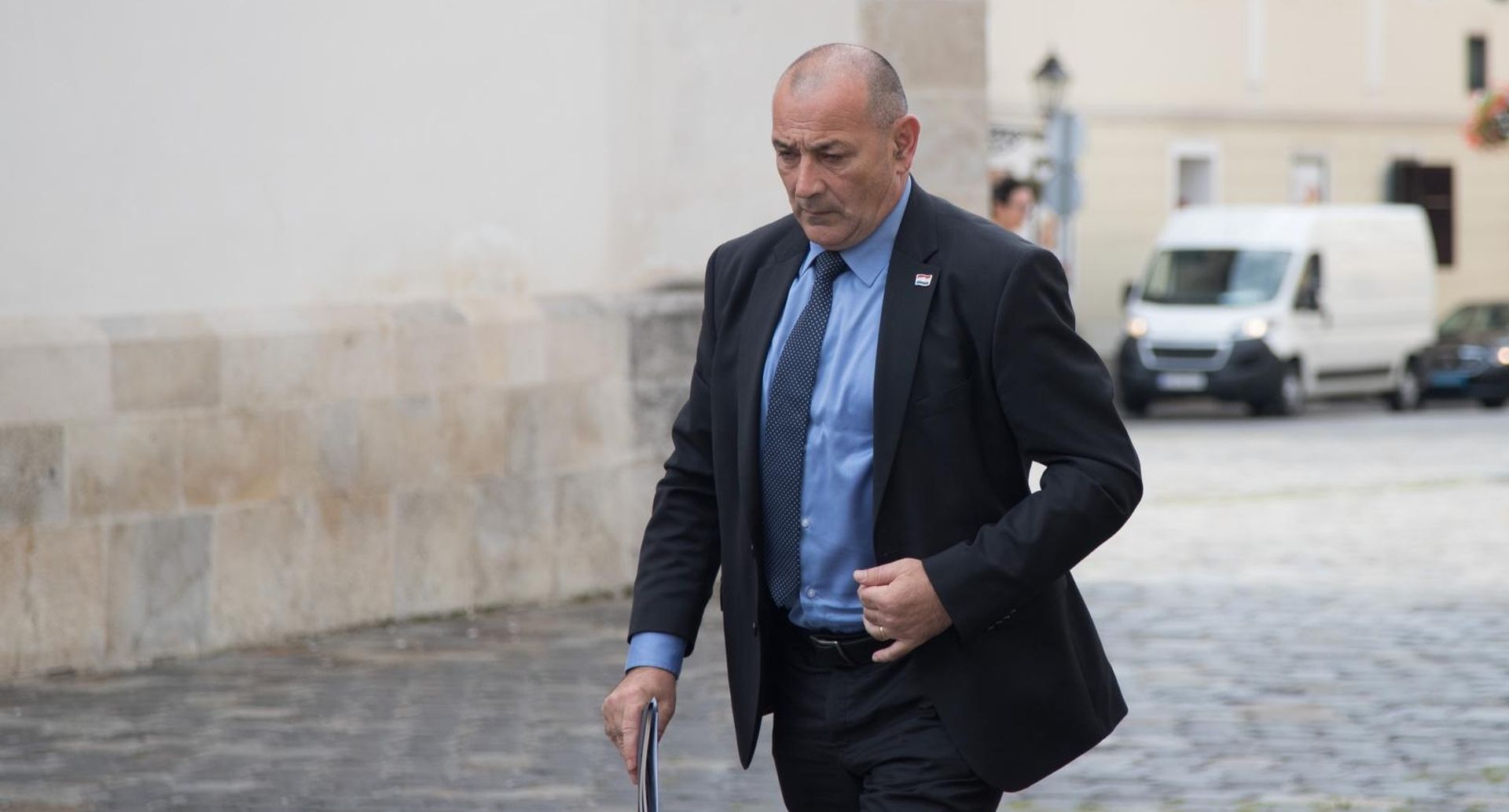 01.08.2019., Zagreb - Ministri na Trgu sv. Marka dolaze na 173. sjednicu Vlade Republike Hrvatske. Tomo Medved Photo: Davor Puklavec/PIXSELL