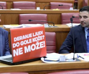 02.05.2019., Zagreb - Sabor je 12. sjednicu nastavio raspravom o izmjeni i dopuni Zakona o trzistu elektricne energije. Gordan Maras, Davor Bernardic.
Photo: Patrik Macek/PIXSELL