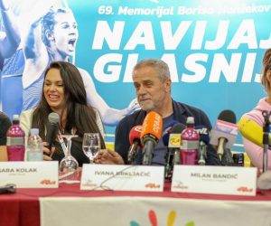 02.09.2019., Zagreb - Konferencija za medije uoci odrzavanja IWCH Zagreb Meeting 2019 - 69. memorijala Borisa Hanzekovica. Sara Kolak, direktorica mitinga Ivana Brkljacic, gradonacelnik gradonacelnik Zagreba Milan Bandic, Sandra Perkovic.
Photo: Matija Habljak/PIXSELL