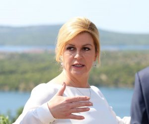 04.09.2019.,Sibenik - Hrvatska predsjednica Kolinda Grabar Kitarovic,austrijski predsjednik Alexander Van der Bellen i slovenski predsjednik Borut Pahor sastali su se kako bi razgovarali o regionalnoj suradnji.
Photo: Dusko Jaramaz/PIXSELL