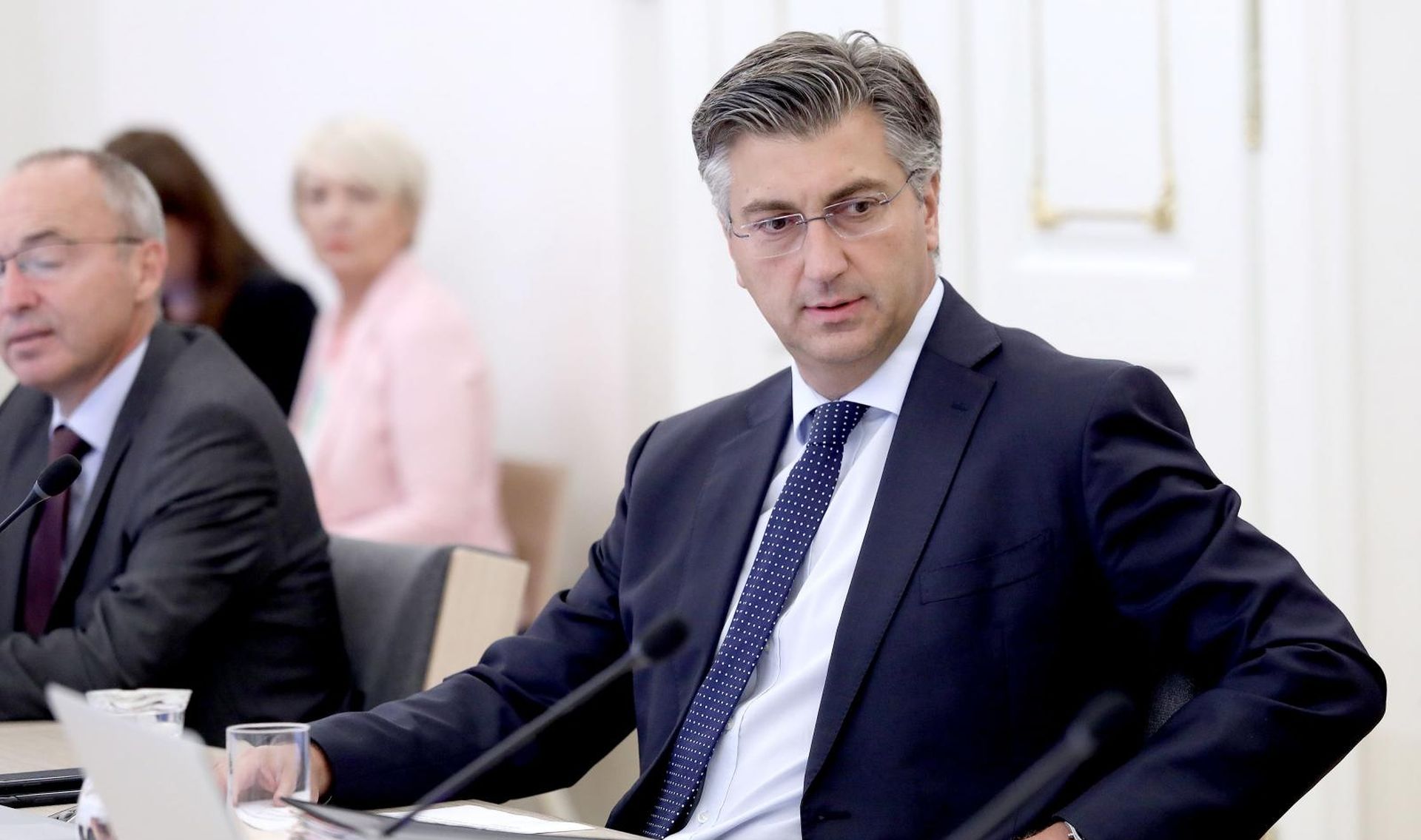 05.09.2019., Zagreb - Vlada RH je u Banskim dvorima odrzala svoju 177. sjednicu. Predsjednik Vlade Andrej Plenkovic Photo: Patrik Macek/PIXSELL