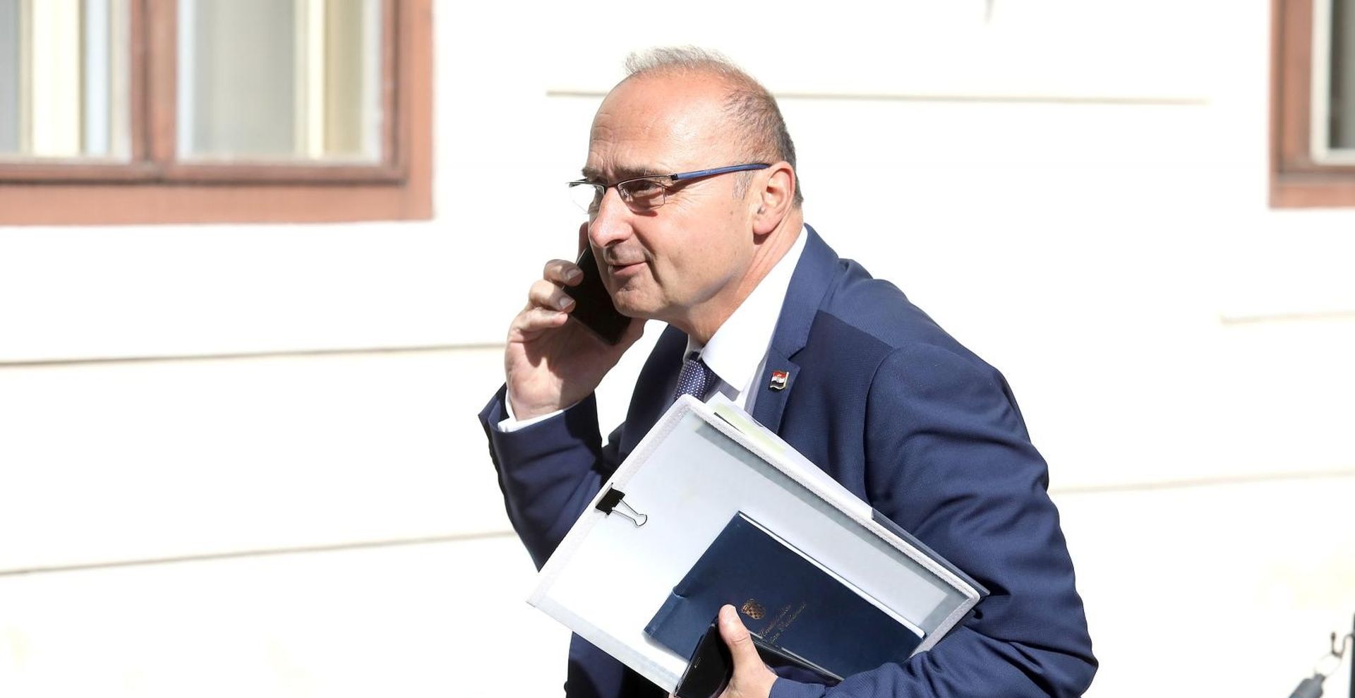 05.09.2019., Zagreb - Vlada RH je u Banskim dvorima odrzala svoju 177. sjednicu. Ministri dolaze na sjednicu. Gordan Grlic Radman, ministar vanjskih i europskih poslova.
Photo: Patrik Macek/PIXSELL