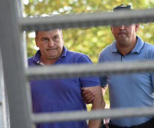 05.09.2019., Velika Gorica - Privodjenje Damira Skare, celnika AK Siget kojeg je zaposlenica prijavila za silovanje, na ispitivanje u Zupanijsko drzavno odvjetnistvo. Photo: Davorin Visnjic/PIXSELL