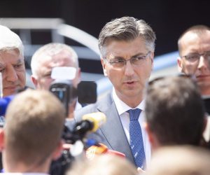06.08.2019., Rijeka - Obilazak brodogradilista 3. maj. Zupan primorsko-goranske zuapnije Zlatko Komadina, Predsjednik Vlade Andrej Plenkovic. Photo: Nel Pavletic/PIXSELL