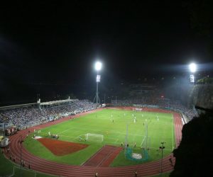08.09.2018., Rijeka - Nakon vise od tri godine HNK Rijeka ponovno je odigrala utakmicu na legendarnom stadionu Kantrida i to protiv trenutno najuspjesnije ekipe prema Uefinom koeficijentu u regiji, nogometnog kluba Maribor. Organizator utakmice je klub navijaca Armada, sto je ujedno i prvi put da navijacka skupina organizira odigravanje sluzbene utakmice.

Photo: Nel Pavletic/PIXSELL