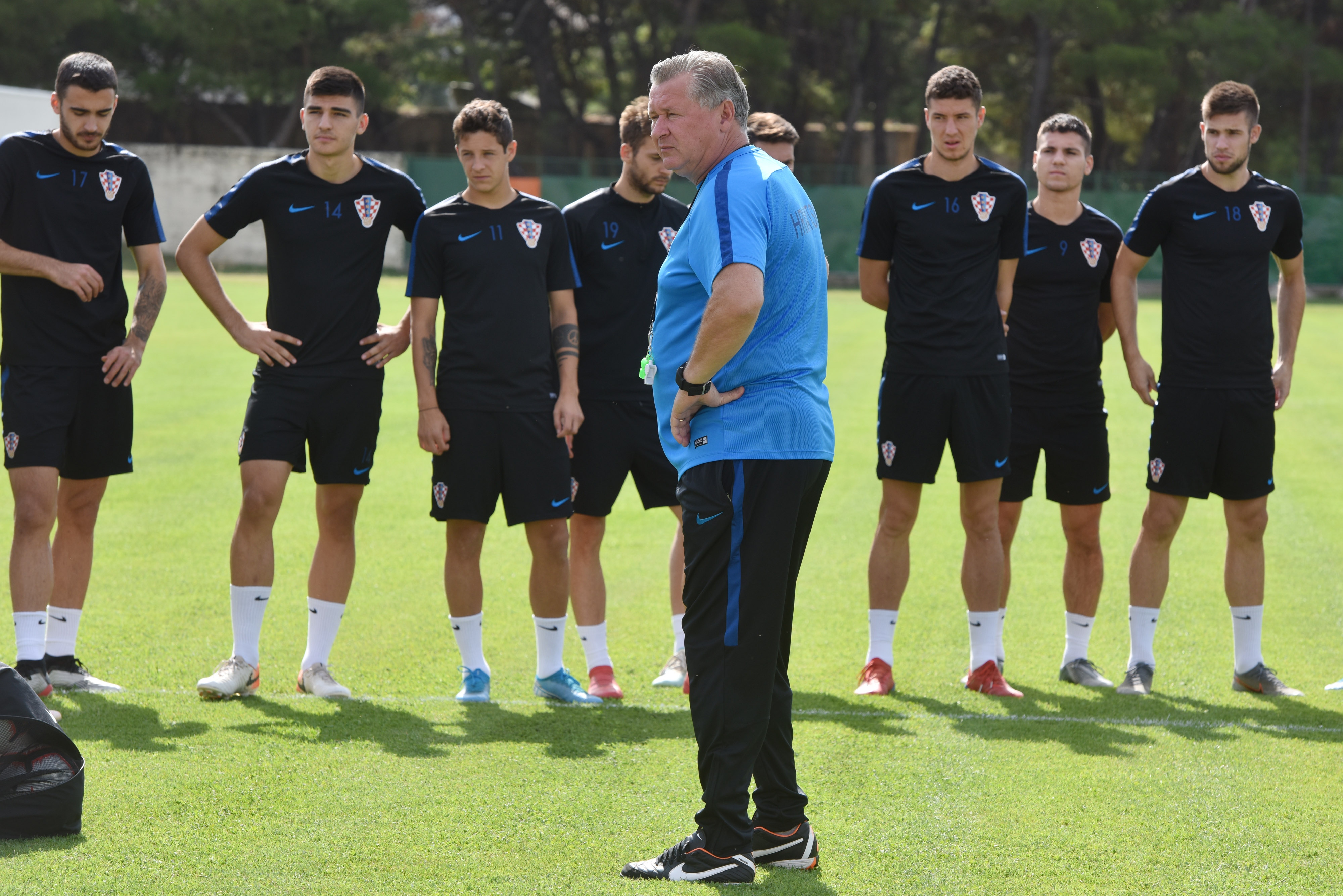 09.09.2019., stadion Subicevac, Sibenik - Trening U-21 hrvatske nogometne reprezentacije uoci ogleda sa Skotskom. Izbornik Nenad Gracan. 
Photo: Hrvoje Jelavic/PIXSELL