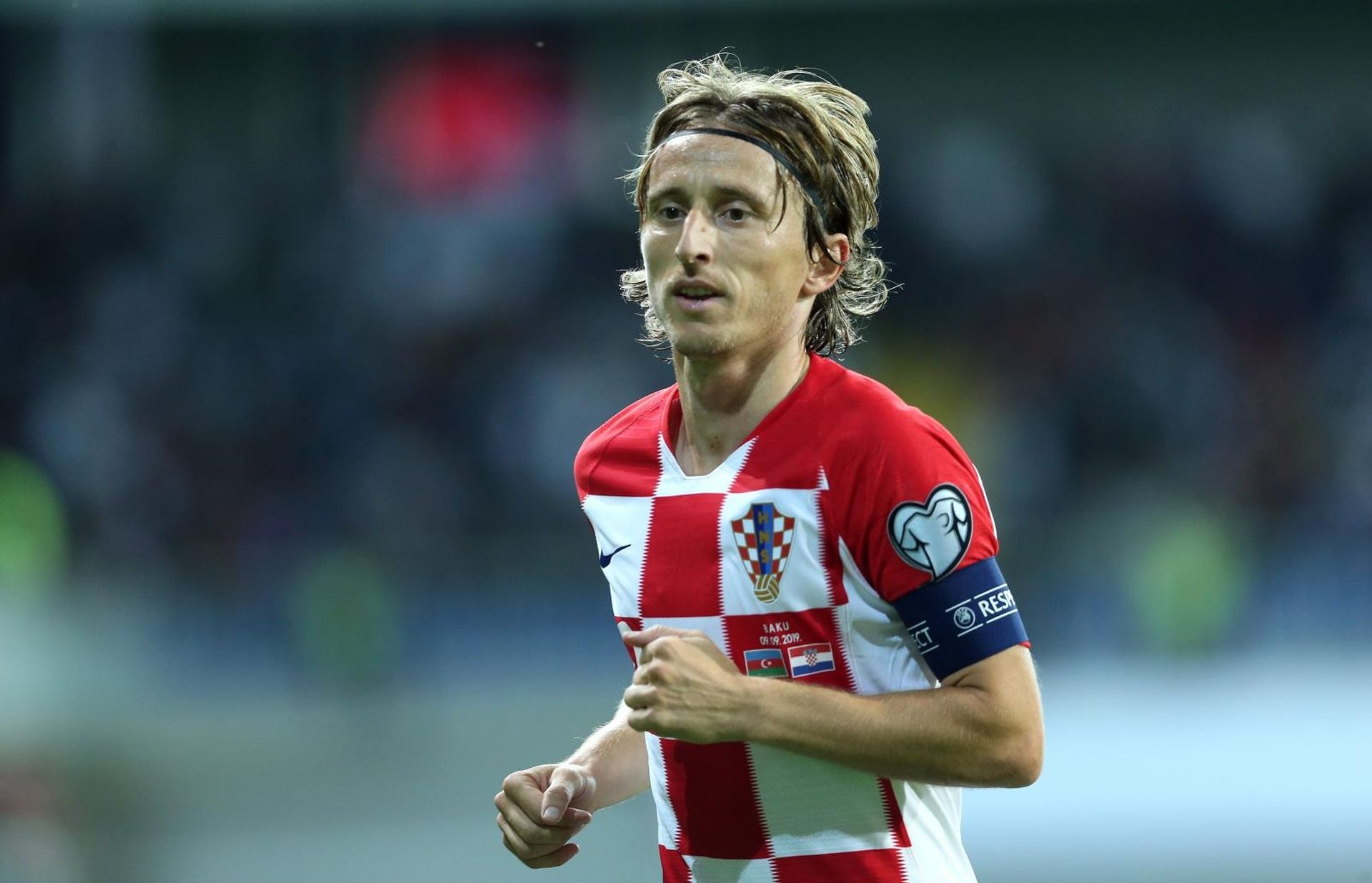 09.09.2019., stadion Backell Arena, Baku, Azerbajdzan- Kvalifikacijske za Europsko prvesntvo, skupina E, 5. kolo, Azerbajdzan - Hrvatska. Luka Modric. 
Photo: Luka Stanzl/PIXSELL