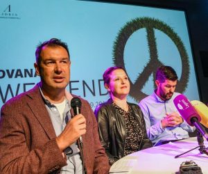 10.09.2019., Zagreb - Konferencija za medije 12. Weekend Media Festivala. Boris Kovacek, Irena Kregar Segota, Nikola Vrdoljak, Martina Pintaric. 
Photo: Josip Regovic/PIXSELL