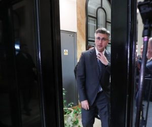 11.02.2019., Zagreb - Sredisnjica HDZ-a. Andrej Plenkovic obratio se medijima nakon sjednice Predsjednistva i Nacionalnog vijeca HDZ-a. Photo: Sanjin Strukic/PIXSELL