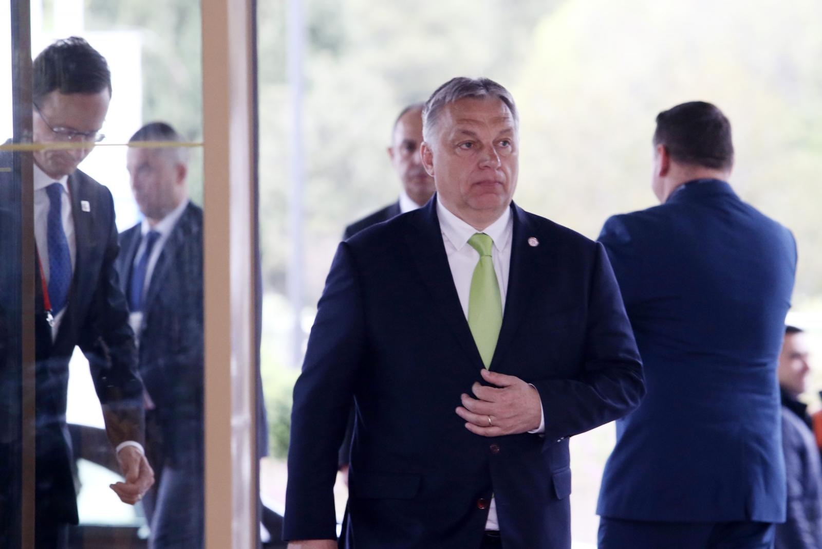 12.04.2019., Dubrovnik - U hotelu Rixos odrzava se 9th Business Forum of CEEC & China (9. poslovni forum zemalja srednje i istocne Europe i Kine). Premijer Madjarske Viktor Orban Photo: Ivo Cagalj/PIXSELL