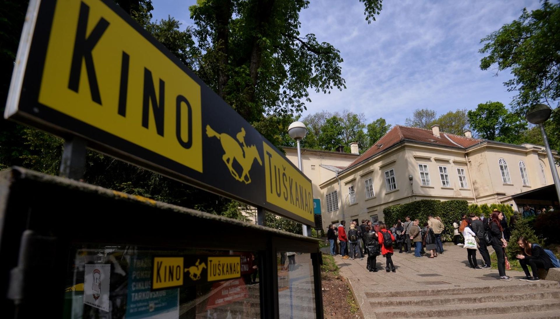 13.04.2017., Zagreb - Hrvatski filmski savez i kino Tuskanac pokrenuli akciju "Daj mi kino! 2" kojom se bore za ocuvanje Kina Tuskanac. 
Photo: Marko Lukunic/PIXSELL
