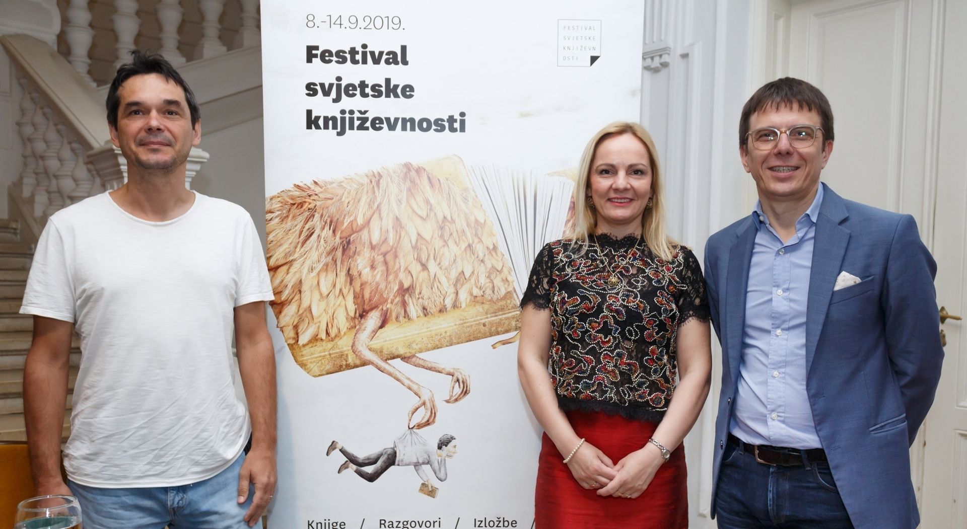17.06.2019., Zagreb - U Hrvatskom glazbenom zavodu u Zagrebu odrzana je konferencija za medije Festivala svjetske knjizevnosti. Programe i goste predstavili su: Seid Serdarevic, Tomica Bajsic, Romana Matanovac Vuckovic te Igor Vikic. 
Photo: Tomislav Miletic/PIXSELL