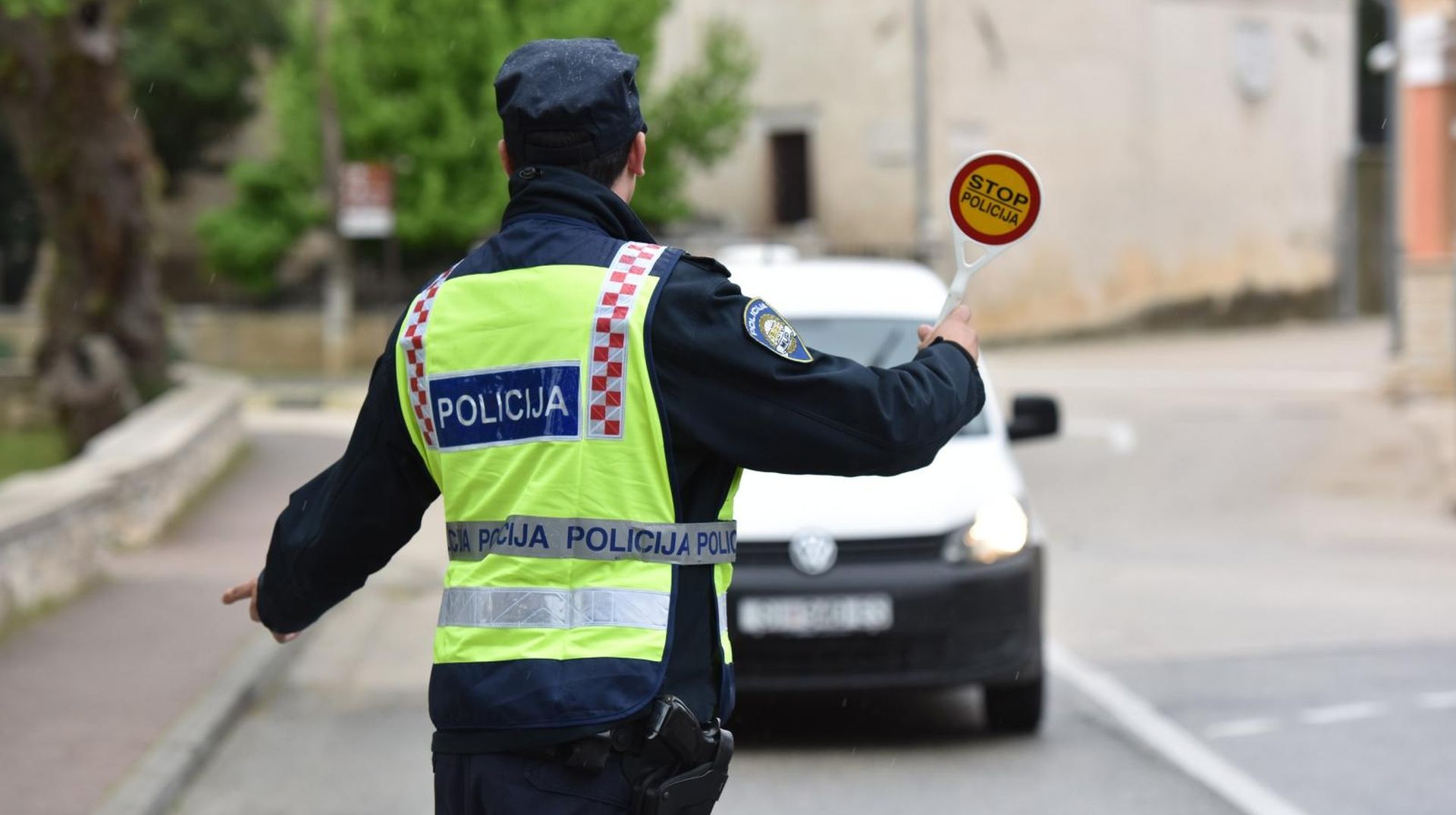 19.04.2018., Sibenik -
Policijska kontrola vozila
Photo: Hrvoje Jelavic/PIXSELL