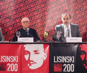 19.09.2019., Koncertna dvorana Vatroslava Lisinskog, Zagreb - Najava nove sezone i programa povodom 200. godina Vatroslava Lisinskog. Zvonimir Stanislav, Niksa Bareza, Drazen Siriscevic, Balazs Bekeffy. 
Photo: Luka Stanzl/PIXSELL