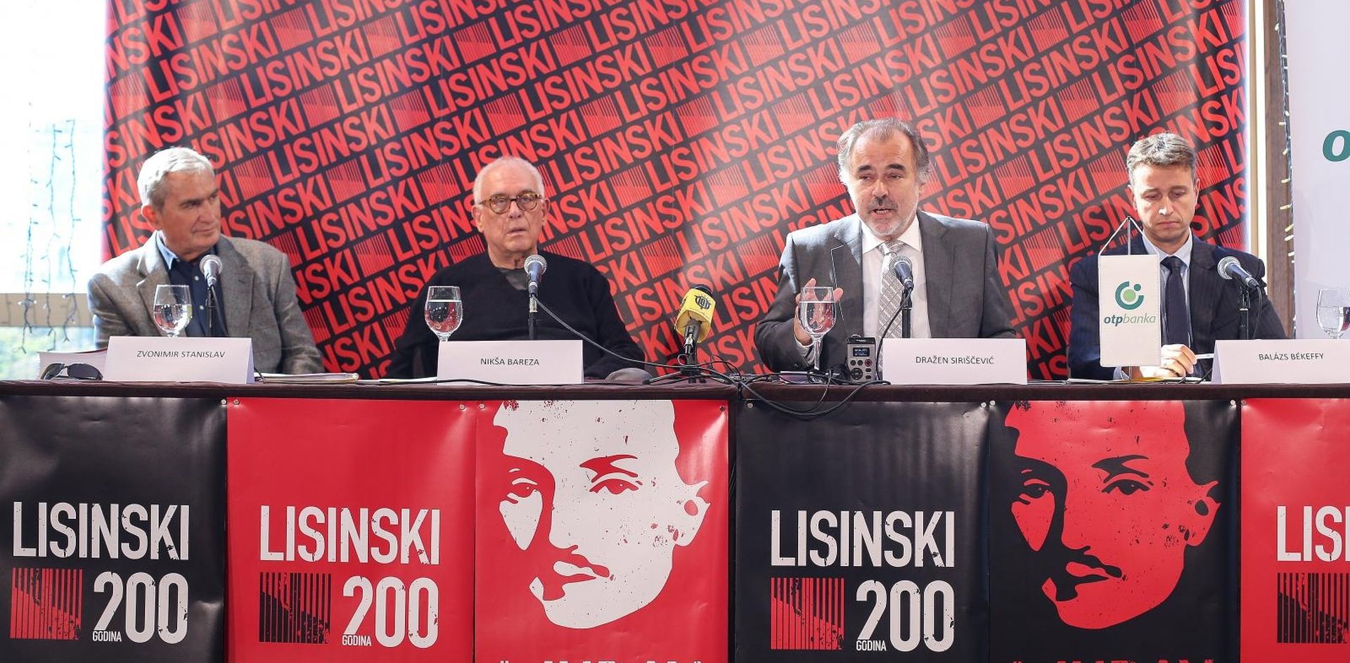 19.09.2019., Koncertna dvorana Vatroslava Lisinskog, Zagreb - Najava nove sezone i programa povodom 200. godina Vatroslava Lisinskog. Zvonimir Stanislav, Niksa Bareza, Drazen Siriscevic, Balazs Bekeffy. 
Photo: Luka Stanzl/PIXSELL