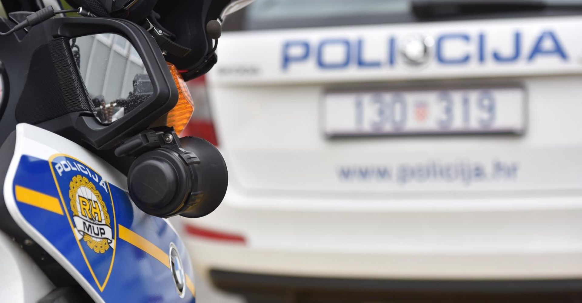 20.03.2017., Sibenik -
Policijske oznake na sluzbenim vozilima.
Photo: Hrvoje Jelavic/PIXSELL