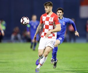 Hrvatska protiv Azerbajdžana igra prvu kvalifikacijsku utakmicu za EURO 2020. 21.03.2019., stadion Maksimir, Zagreb - Kvalifikacije za Europsko prvenstvo 2020., skupina E, 1. kolo, Hrvatska - Azerbajdzan. Duje Caleta Car Photo: Jurica Galoic/PIXSELL