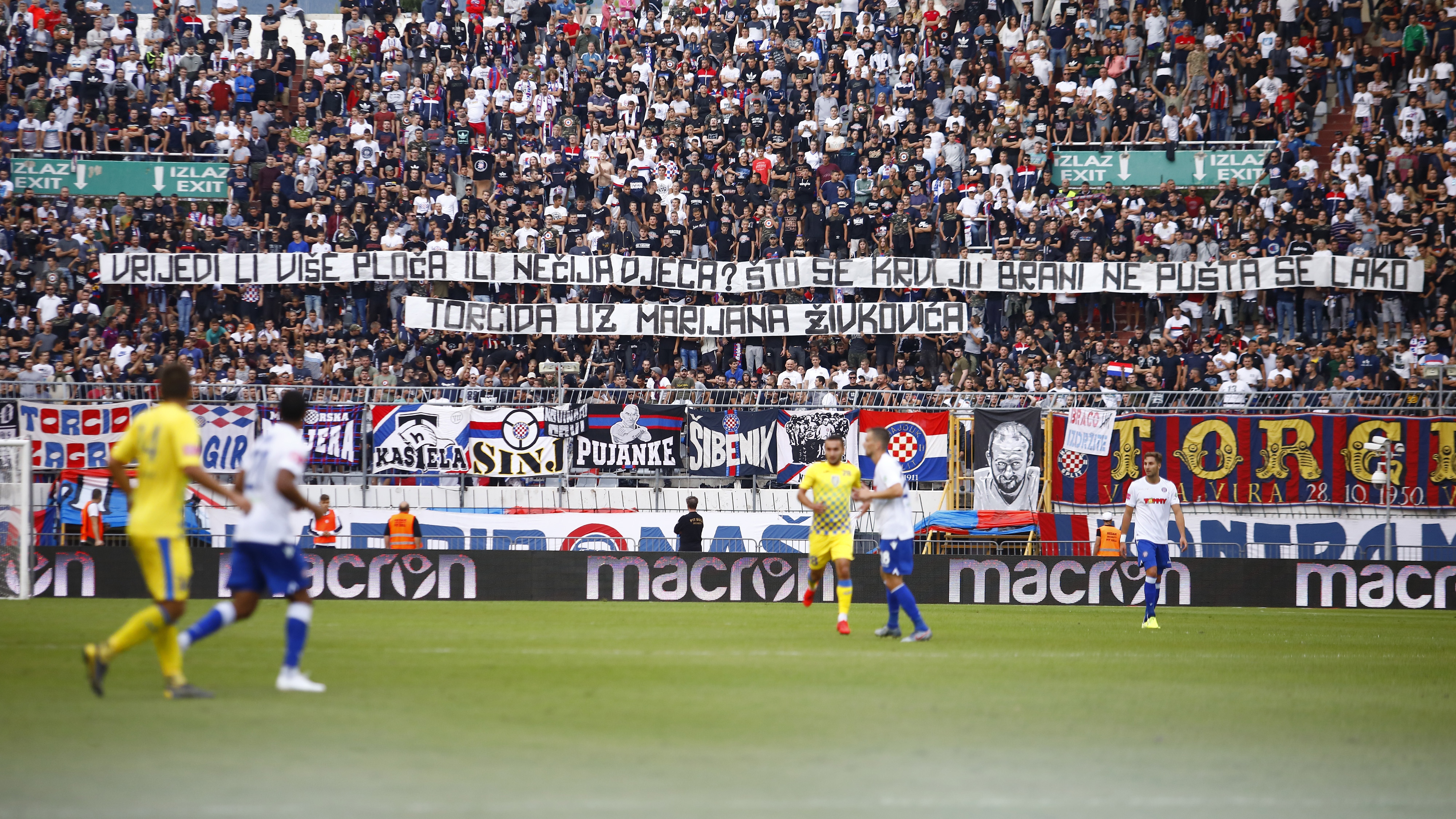 22.09.2019., stadion Poljud, Split - Hrvatski Telekom Prva liga, 9. kolo, HNK Hajduk - NK Inter Zapresic.

Photo: Milan Sabic/PIXSELL